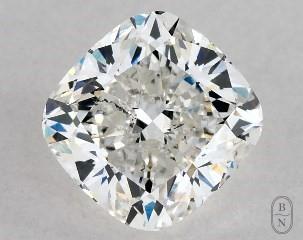 This cushion modified cut 1.04 carat I color si1 clarity has a diamond grading report from GIA
